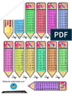 Llaveros Tabla Multiplicar