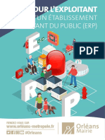 D'Un Établissement Recevant Du Public (Erp) : Guide Pour L'Exploitant