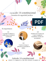 Artículo 14 Constitucional