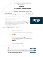 Abc Da Estatística E Tomada de Decisão Prof. Vital Lima Sesi Ibura PARTE 1 - Download e Importação Dos Dados