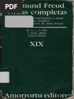 Sigmund Freud Obras Completas: Comentarios V Notas Es Strachev. Ción de Anna Freud Elyoyciello V Otras Obras (1923-1925)