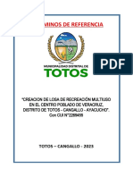 Términos de Referencia: Totos - Cangallo - 2023