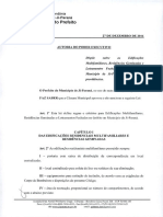 Lei N° 3019 - 2016 - Edificações Multifamiliares, Residências Geminadas e Loteamentos Fechados