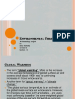 Nvironmental Hreats: A Climatology Project Alma Kerketta 101110115 Section - B