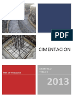 Cimentacion: Carpeta 2 Tema 3