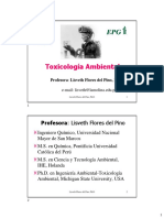 Toxicología Ambiental: Profesora: Lisveth Flores Del Pino