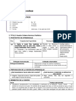 Sesión de Aprendizaje de Ciencia 2