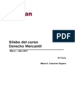 Sílabo Derecho Mercantil 2021-1