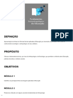 TEMA 3 Fundamentos Socioantropológicos Da Educação