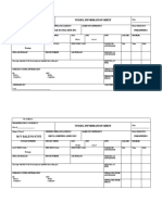 Vessel Information Sheet