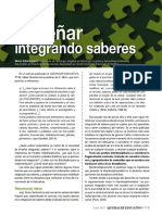 DIBARBOURE, M. (Abril, 2017) Enseñar Integrando Saberes. Quehacer Educativo, Año XXVII. (142), 119-120.