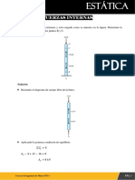 Fuerzas Internas: Fuerza Normal Interna en Los Puntos B y C