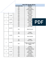 Mock Drill Calendar 2023-24: Sr. No. Month Type of Mock Drill ROM-50-VII