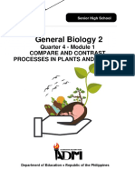 GeneralBiology2 - Q4 - M1 - Compare and Contrast Processes in Plants and Animals - v5