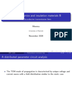 Electrodynamics and Insulation Materials B: Multiconductor Transmission Lines