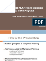 Manpower Models and Techniques