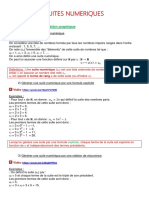 Suites Numeriques I