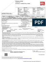 Motor Insurance - Two Wheeler Policy - Bundled: Certificate of Insurance Cum Policy Schedule - Endorsed