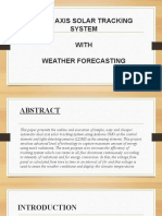 Dual Axis Solar Tracking System