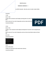 Pract 2.windows Command