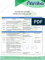 Diocese de Marabá: Calendário Pastoral Diocesano 2023