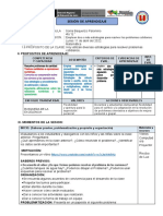 Sesion de Matemática Lunes 11 de Abril Del 2022