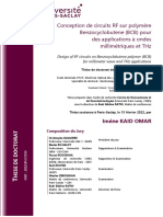 Conception de Circuits RF Sur Polymère Benzocyclobutene (BCB) Pour Des Applications À Ondes Millimétriques Et THZ