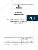 10080-1-SS-CI-002 - 1 - Instrumentation Requirements For Package Instruments