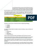 Resumo II - Planificação