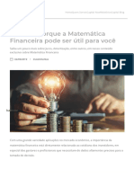 Entenda Porque A Matemática Financeira Pode Ser Útil para Você