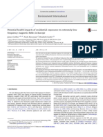 Potential Health Impacts of Residential Exposures To Extremely Low Frequency Magnetic Fields in Europe