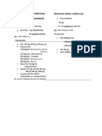 Analgesicos Y Antipireticos: Acetaminofén o (Paracetamol) - Metamizol Sódico o (Dipirona)