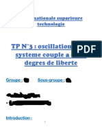 TP N°3: Oscillations D'un Systeme Couple A Deux Degres de Liberte