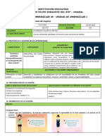 Cosas de Hombres y Cosas de Mujeres.: Sesión de Aprendizaje 40 - Unidad de Aprendizaje 1