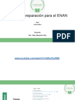 Curso de Preparación para El ENAN: Ponente Dra. Saby Mauricio Alza