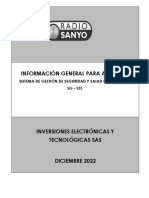 Información para Auditoria SG-SST