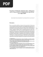 Capítulo 7. Perfil Del Administrador: Reflexiones para El Desarrollo de Competencias Específicas en El Siglo XXI