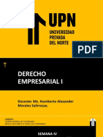 Derecho Empresarial I - Semana 04