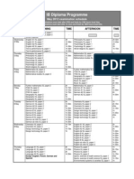 AP and IB May 2012 Exam Schedule