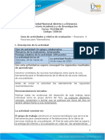 Guia de Actividades y Rúbrica de Evaluación - Unidad 3 - Escenario 4 - Recursos para Telemedicina