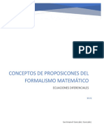 CONCEPTOS DE PROPOSICONES DEL Formailsmo Matematico