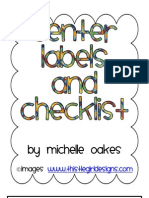 Center Labels and Checklist