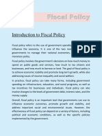 Fiscal Policy