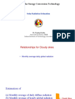 EN671 - Lecture - 6 - Estimation of Solar Radiation