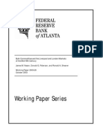 Working Paper Series: Bulk Commodities and The Liverpool and London Markets of The Mid-19th Century