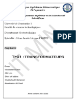 TP TRANSFORMATEURS