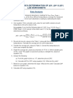 Thermodynamics Worksheets