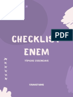 Checklist Enem: Tópicos Essenciais