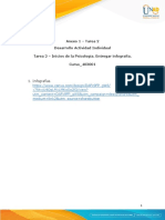 Anexo 1 - Tarea 2 Desarrollo Actividad Individual Tarea 2 - Inicios de La Psicología. Entregar Infografía. Curso - 403001