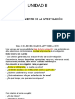 Unidad Ii: Planteamiento de La Investigación